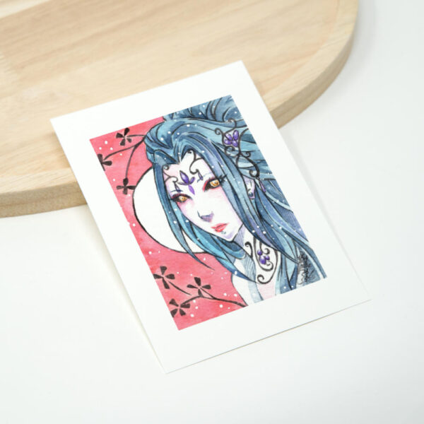 Manga Zeichnung White Moon Psychokitty