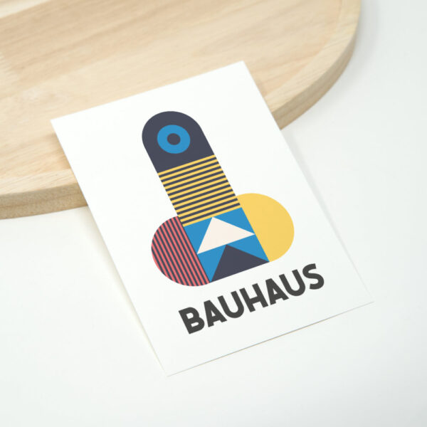 Kunstdruck von abstrakter Penis Kunst im Bauhaus Stil