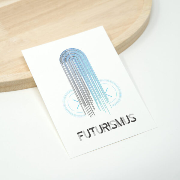 Kunstdruck von abstrakter Penis Kunst im Futurismus Stil