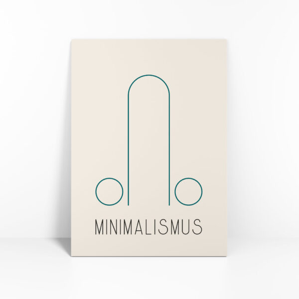 Kunstdruck von Abstrakter Penis Kunst im Minimalismus Stil