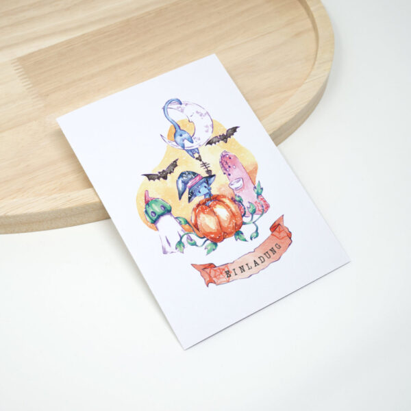 Halloween Kinderparty Einladung