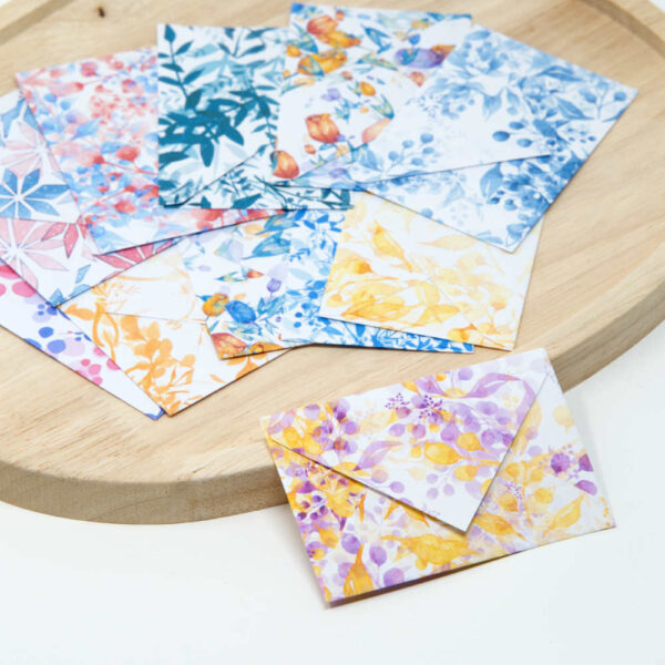 Kleine Briefumschläge für Gutscheine florales Design