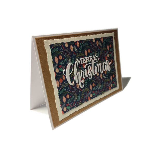 Handgemachte Weihnachtskarte, Merry Christmas – Bild 2