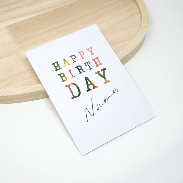 Happy Birthday Geburtstagskarte mit name
