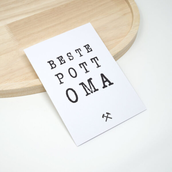 Pott Spruch Karte Beste Pott Oma