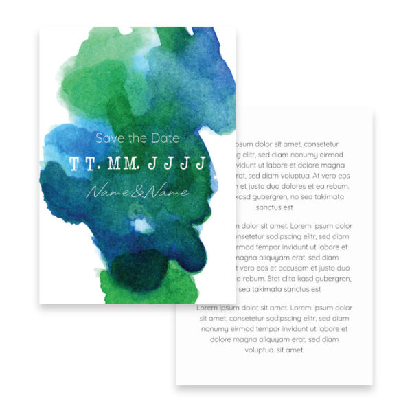Aquarell Save the Date Karten