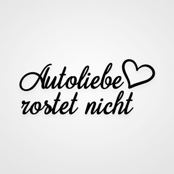 Auto Aufkleber Autoliebe