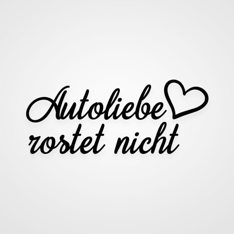 Auto Aufkleber Autoliebe