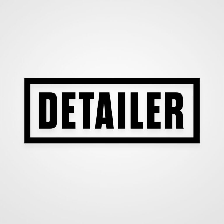 Auto Aufkleber detailer