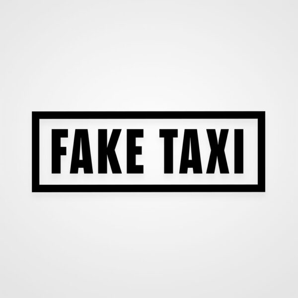 Auto Sticker Fake Taxi