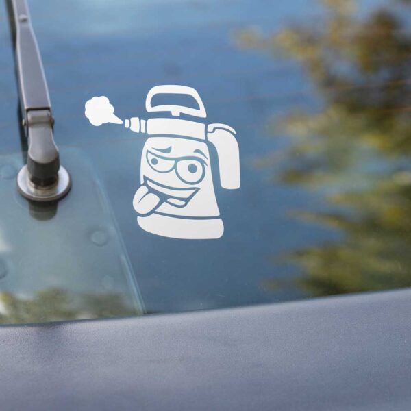 Auto Aufkleber Foamy auf Heckscheibe