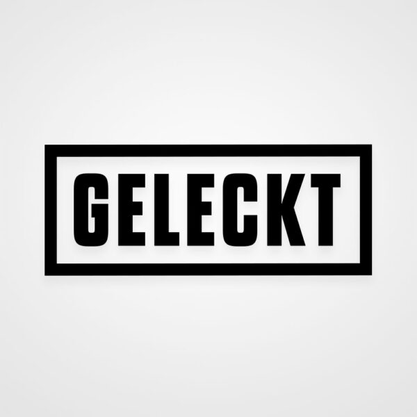 Auto Aufkleber geleckt