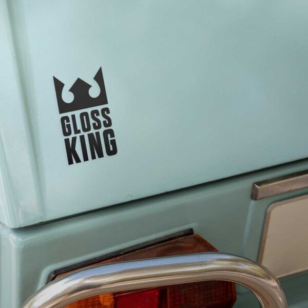 Auto Aufkleber Gloss King auf Auto