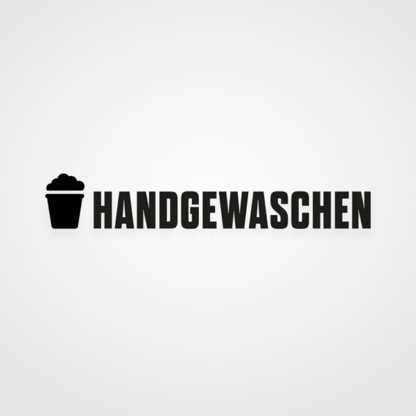 Auto Aufkleber Handgewaschen