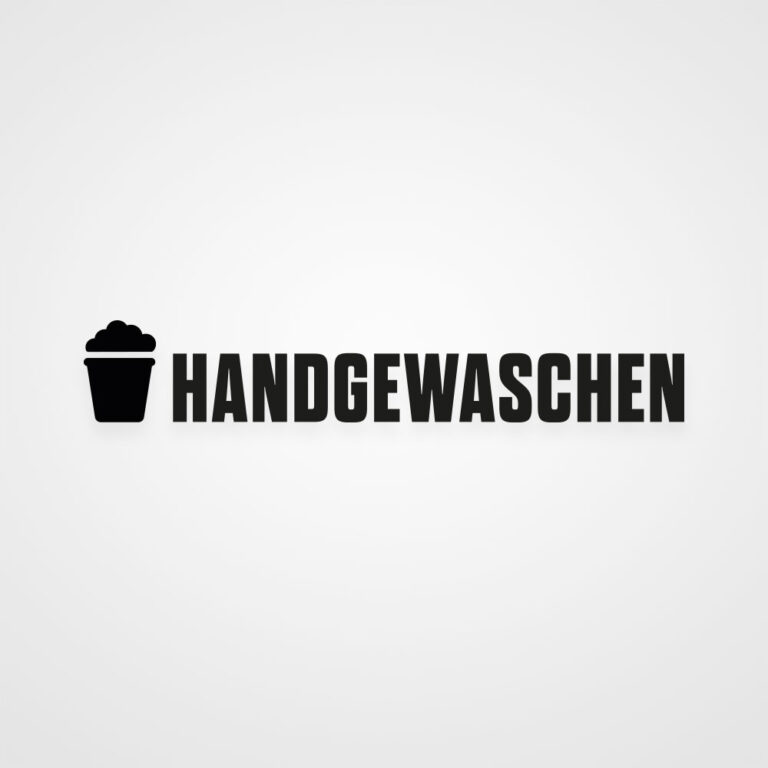 Auto Aufkleber Handgewaschen