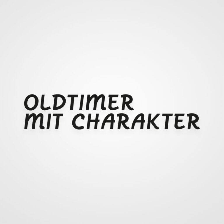 Auto Aufkleber Oldtimer mit Charakter