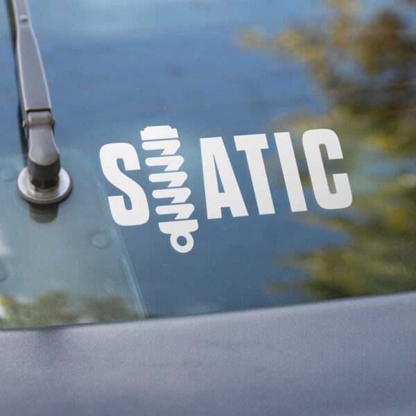 Auto Aufkleber Static auf Heckscheibe