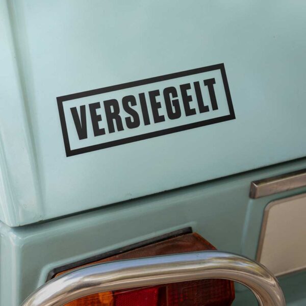 Auto Aufkleber - Versiegelt – Bild 2