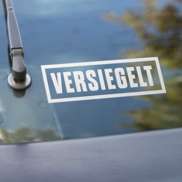 Auto Aufkleber - Versiegelt – Bild 3