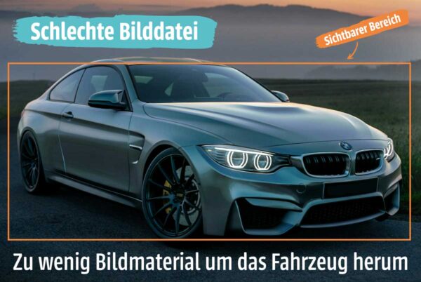 Auto Poster Geschenk - Grafik wie du die Bilddatei nicht schicken solltest