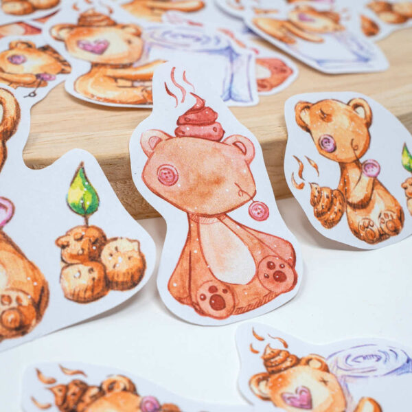20 Sticker, Mokkabärchen – Bild 2