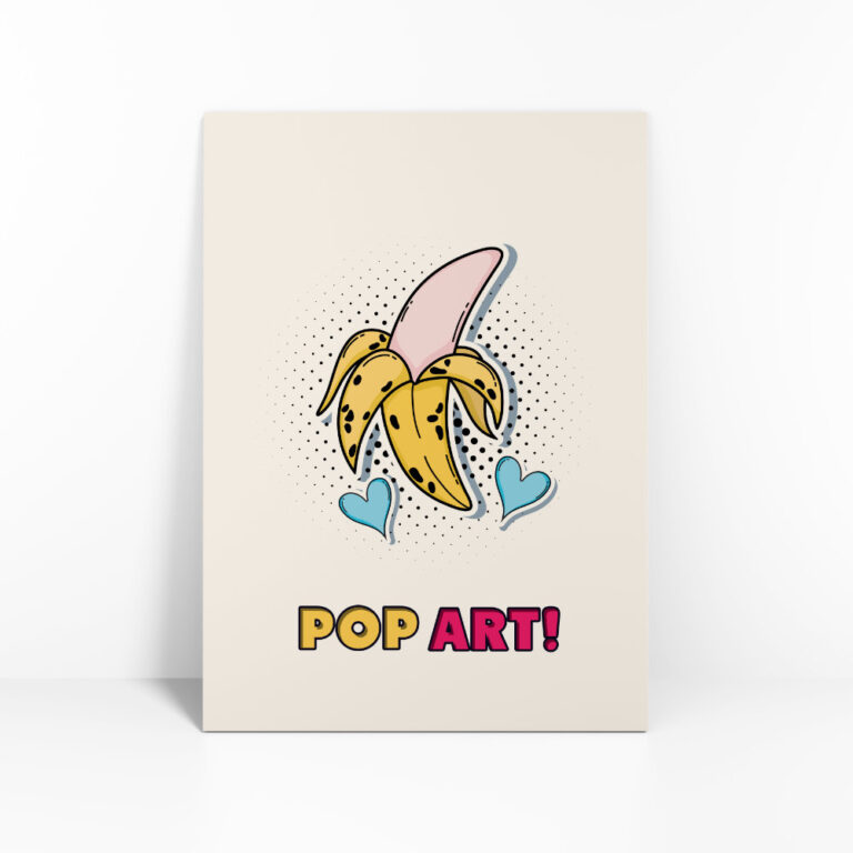 Abstrakte Penis Kunst im Popart Stil