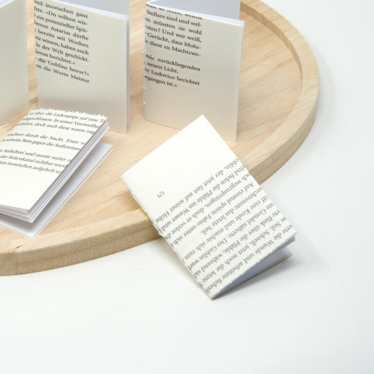 Kleine Notizhefte, Buchseiten