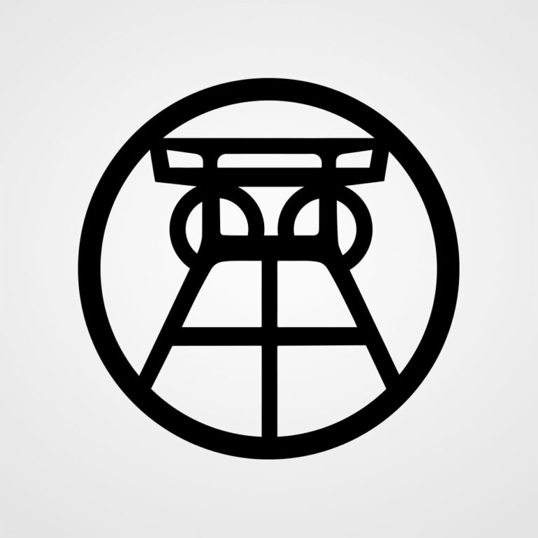Ruhrpott Aufkleber aus Vinyl. Motiv Förderturm