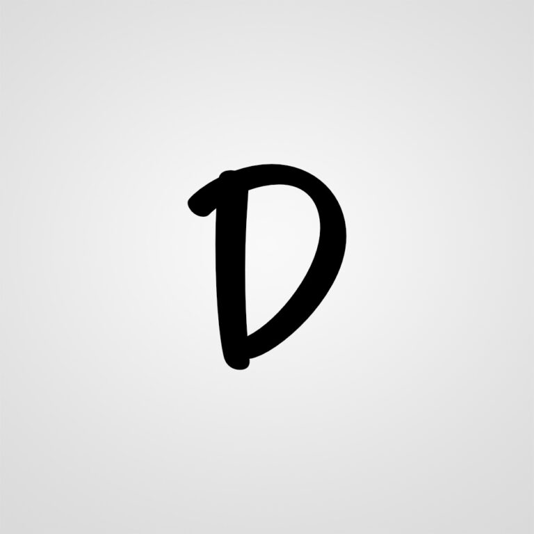 D Klebebuchstabe aus Vinyl Aufkleber