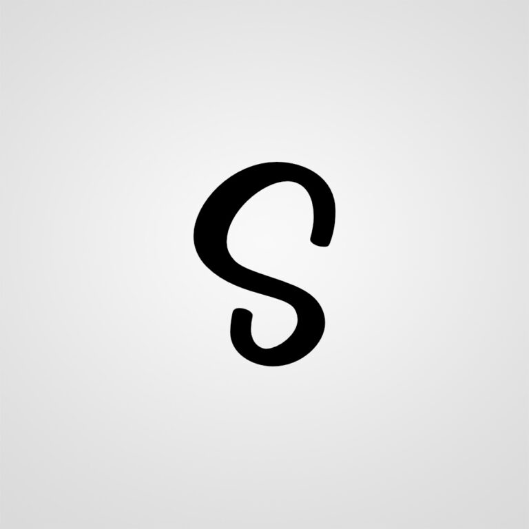 S Klebebuchstabe Vinyl Aufkleber