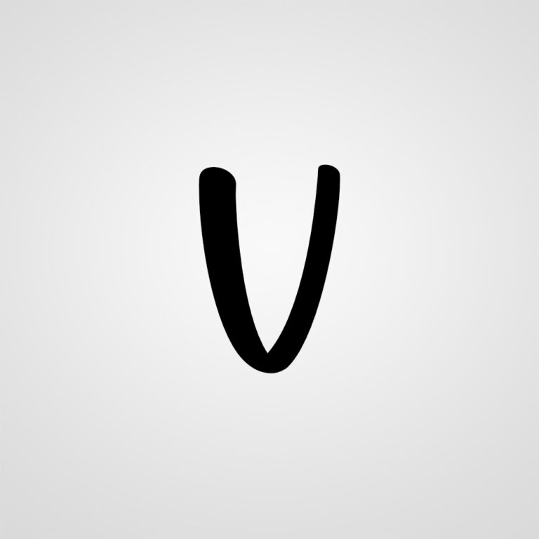 V Klebebuchstabe Vinyl Aufkleber