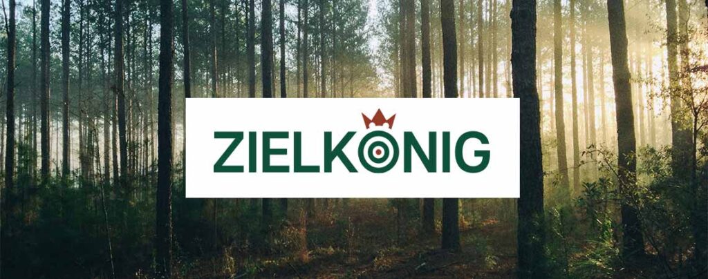 Zielkönig Headerbild - Wald mit Logo