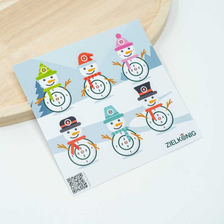 Lustige Papier Zielscheiben Zielspiele - Unsere Schnemann Zielscheibe