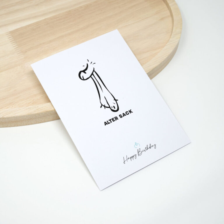 Fiese Geburtstagssprüche Karte Alter Sack