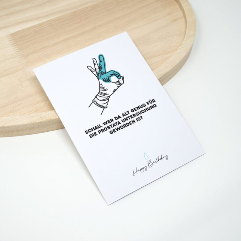 Fiese Geburtstagssprüche Karte Prostata Untersuchung