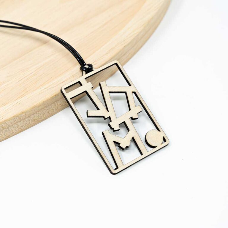 Auto Spiegelanhänger aus Holz -JDM