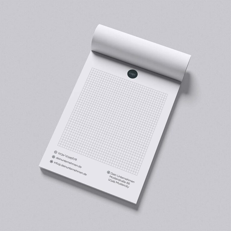 A5 Notizblock dunkelblau