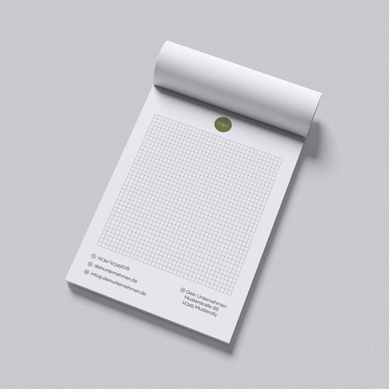 A5 Notizblock, grün