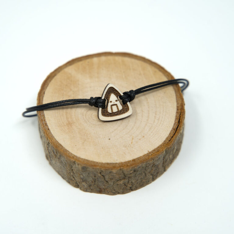 Onigiri Armband mit Holz