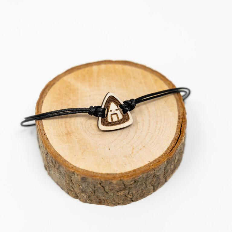 Onigiri Armband mit Holz