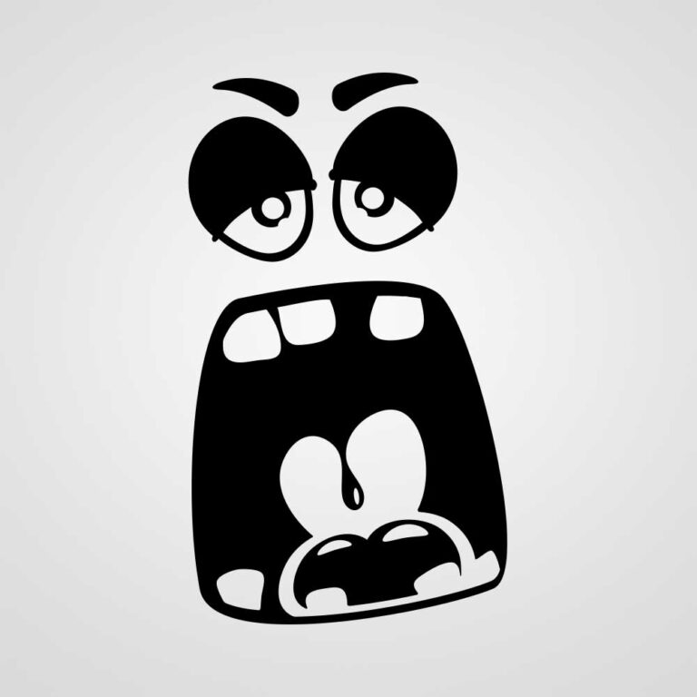 Monster Aufkleber für Kinder Motiv Schlafi