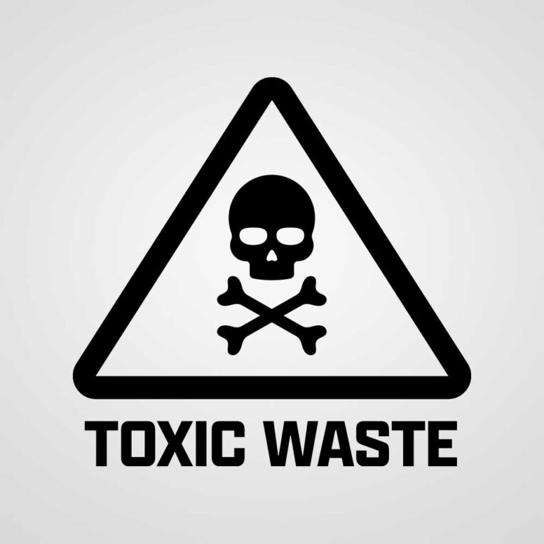 Klodeckel Aufkleber - Toxic waste